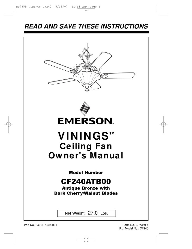Emerson VININGS CF240ATB00 User manual