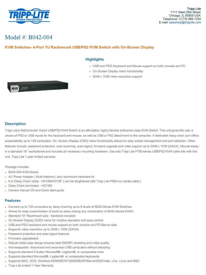 Tripp Lite NetController B042-004 Specifications
