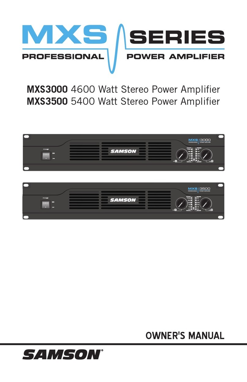 Samson MXS3000 owner's manual