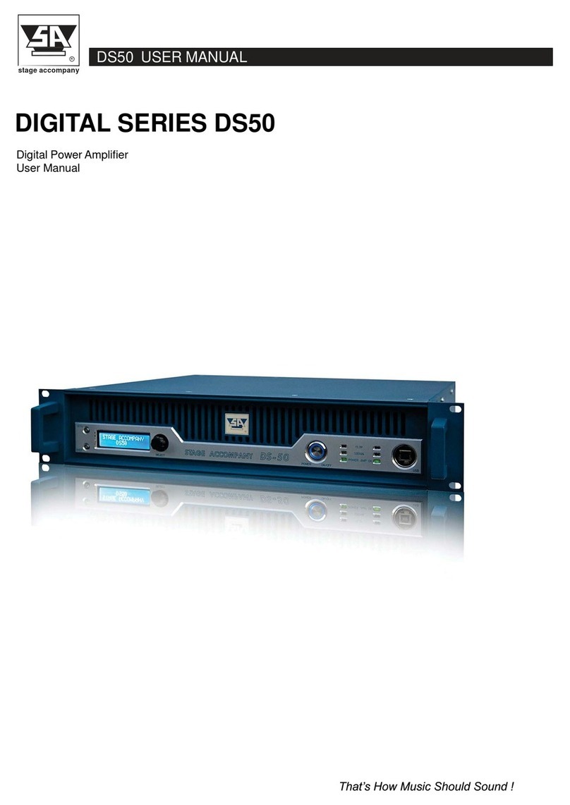Stage Accompany DS50 User manual                                                    all efforts have been made to offer a