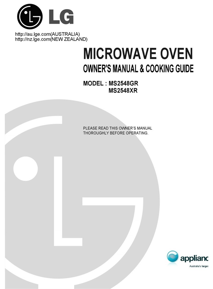 LG MS2548GR Owner's manual & cooking guide