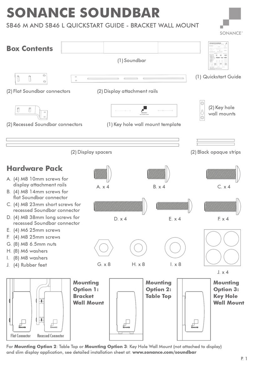 Sonance SB46 M User manual