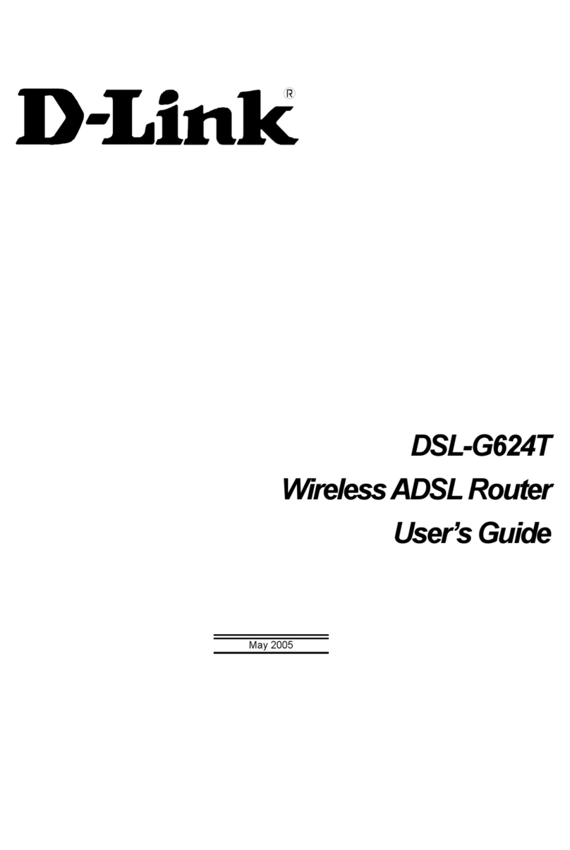 D-Link DSL-G624T User manual D-Link DSL-G624T User manual