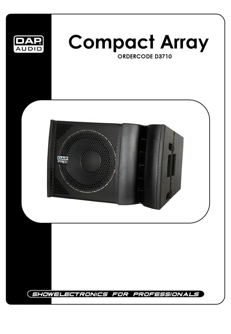 DAPAudio ORDERCODE D3710 User manual