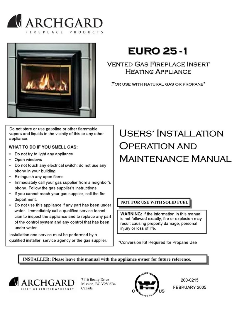 Archgard EURO 25 --1 User's installation and operation manual