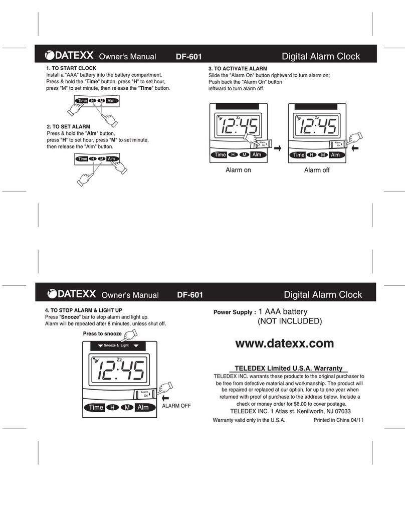 Datexx Df-601 User manual