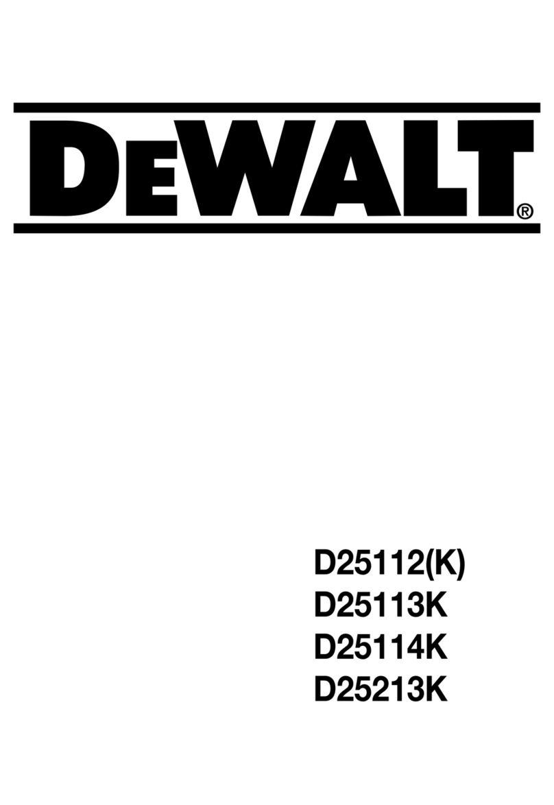 DeWalt D25112(K) User manual