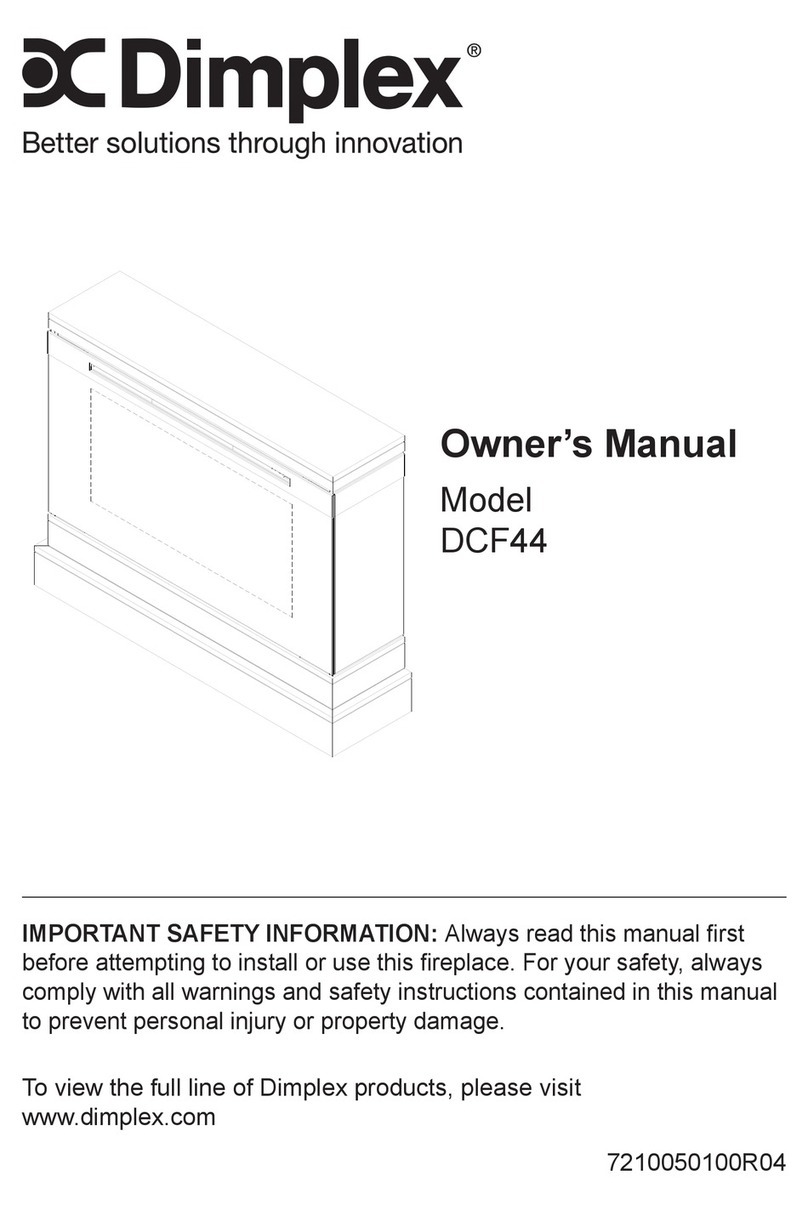 Dimplex DCF44 User manual Dimplex DCF44 User manual