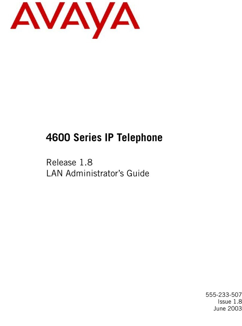 Avaya 4600 Series Service manual