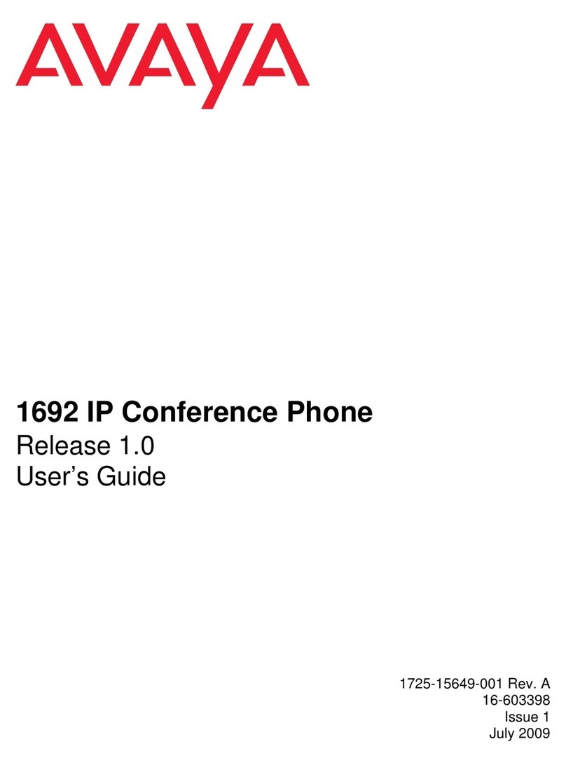 Avaya 1692 User manual