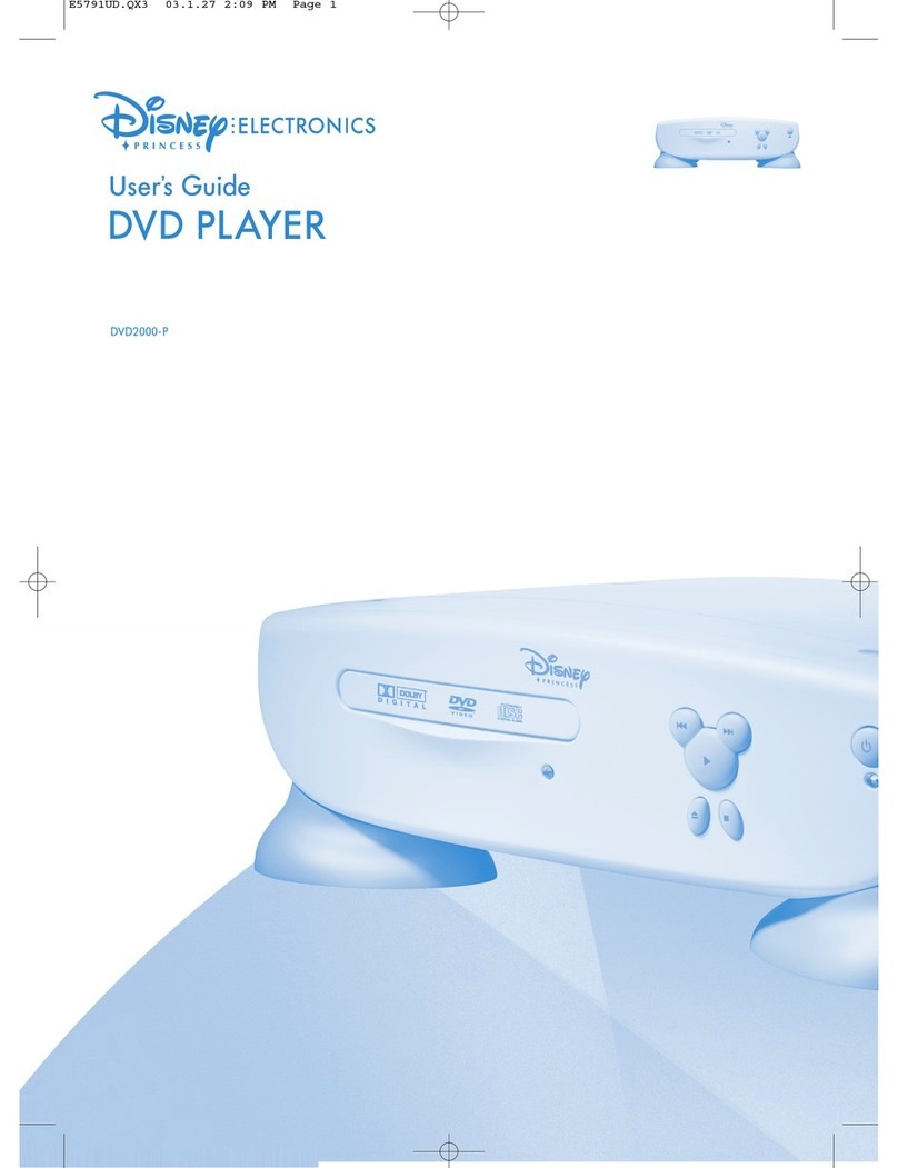 Disney DVD2000-P user guide