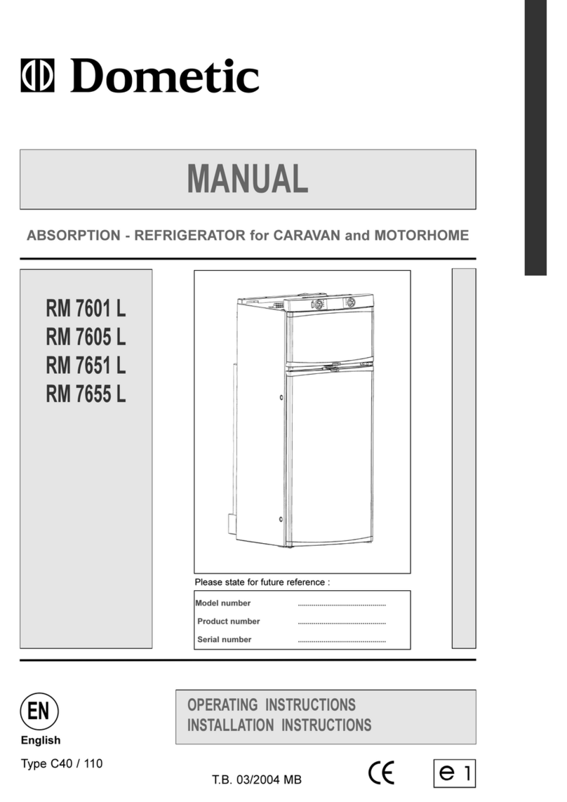 Dometic TYPE C40 RM 7655 L manual