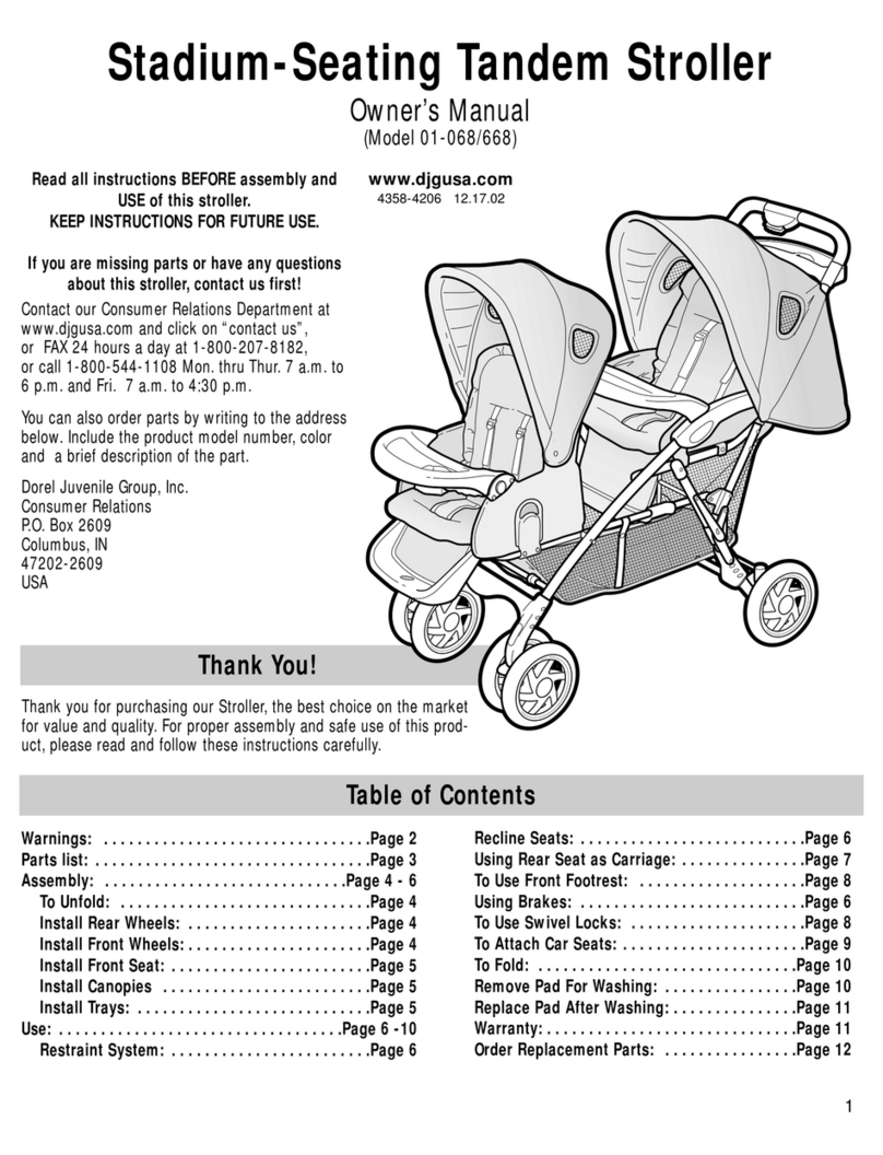 Dorel Juvenile Group 01-068 owner's manual