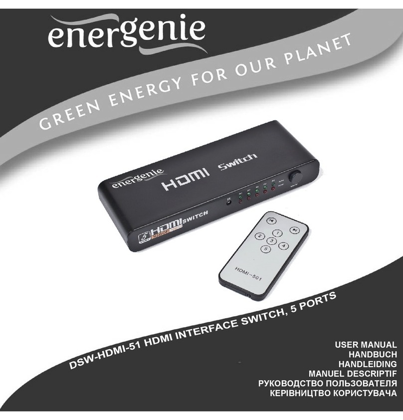 Energenie DSW-HDMI-51 user manual