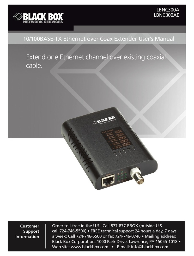 Black Box LBNC300A User manual