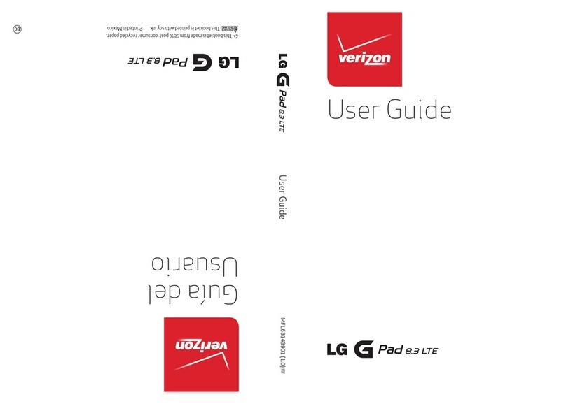 LG Verizon G pad8.3 lte User manual