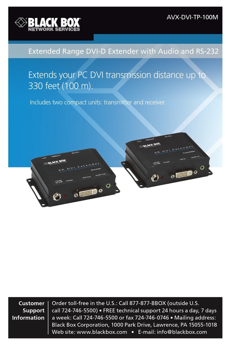 Black Box AVX-DVI-TP-100M User manual