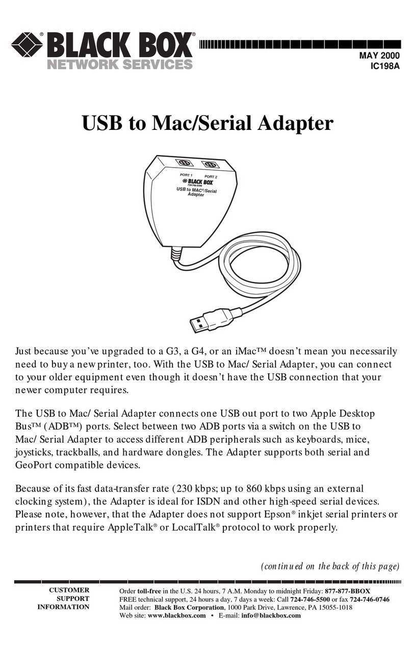 Black Box IC198A User manual