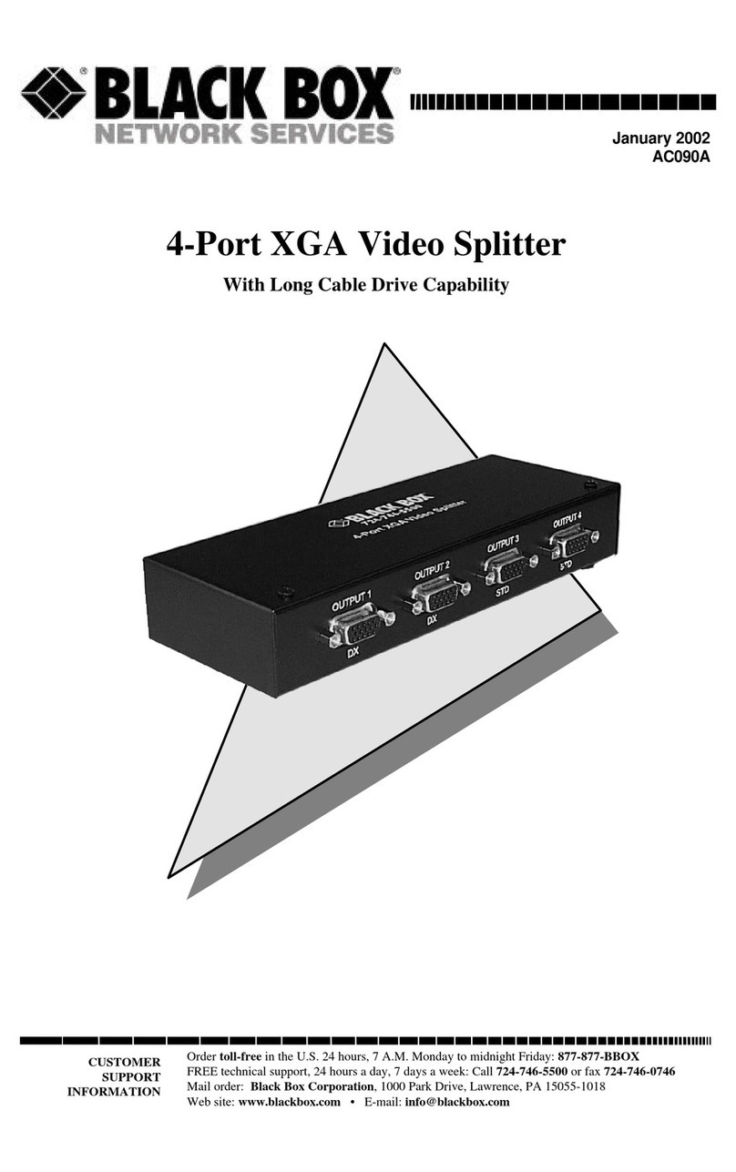 Black Box AC090A user manual