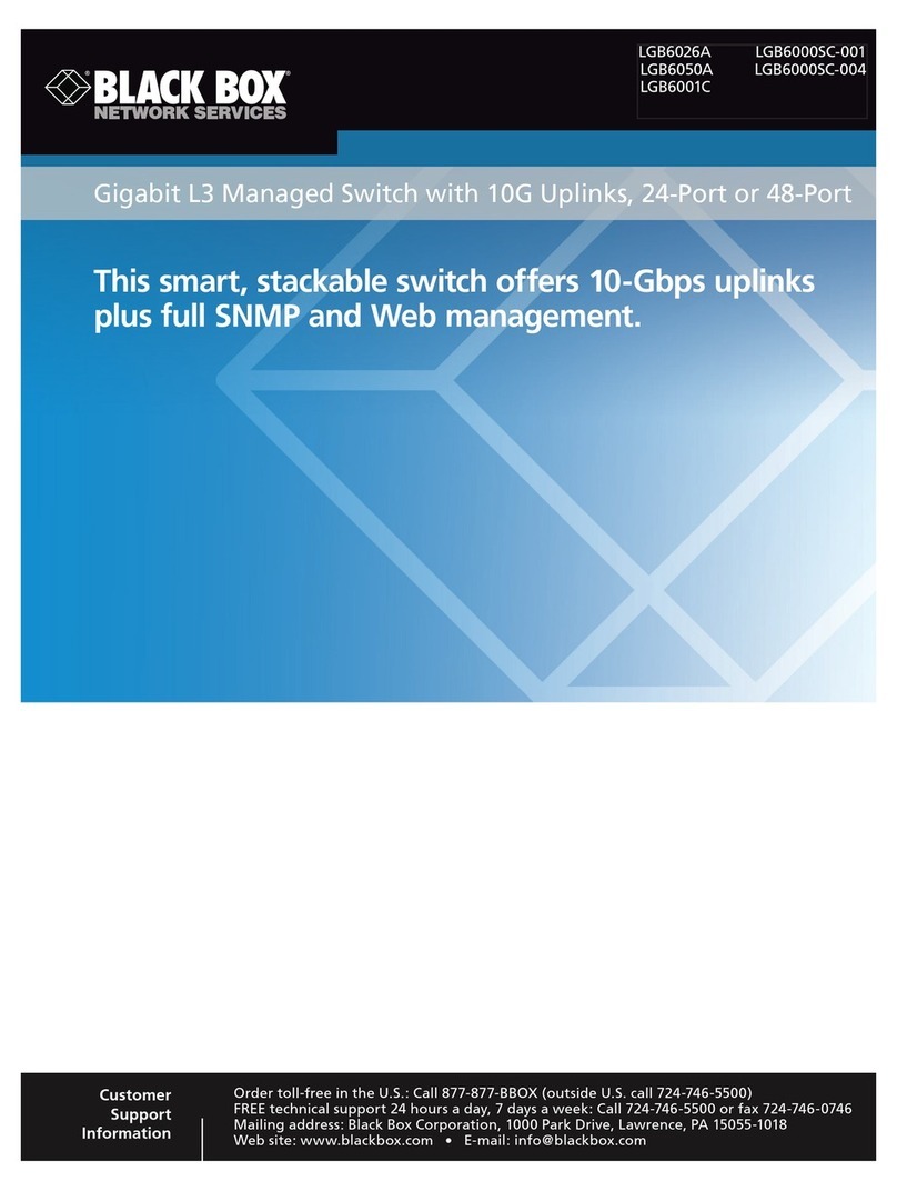 Black Box LGB6026A user manual