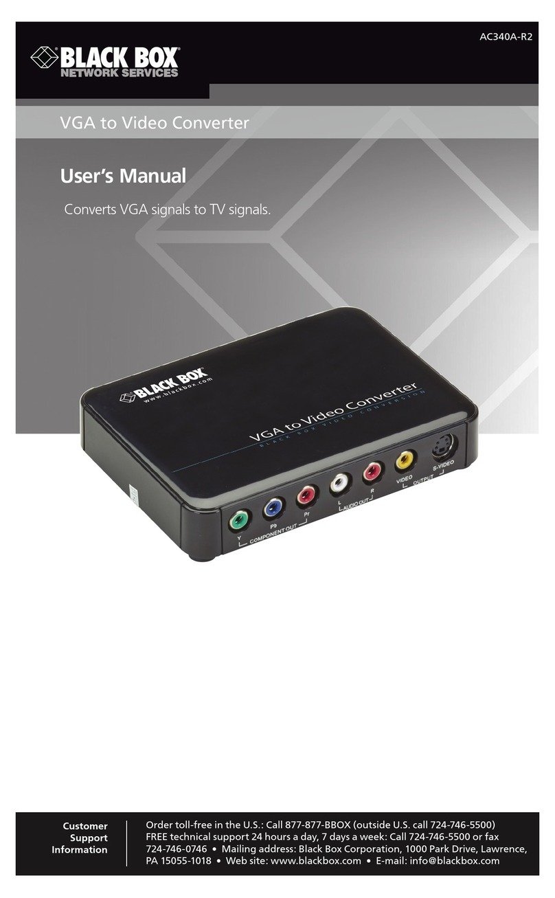 Black Box AC340A-R2 User manual Black Box AC340A-R2 User manual