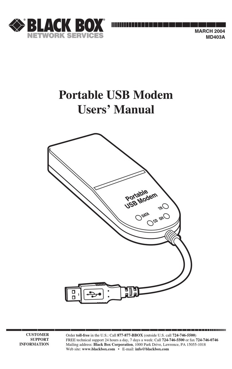 Black Box MD403A User manual