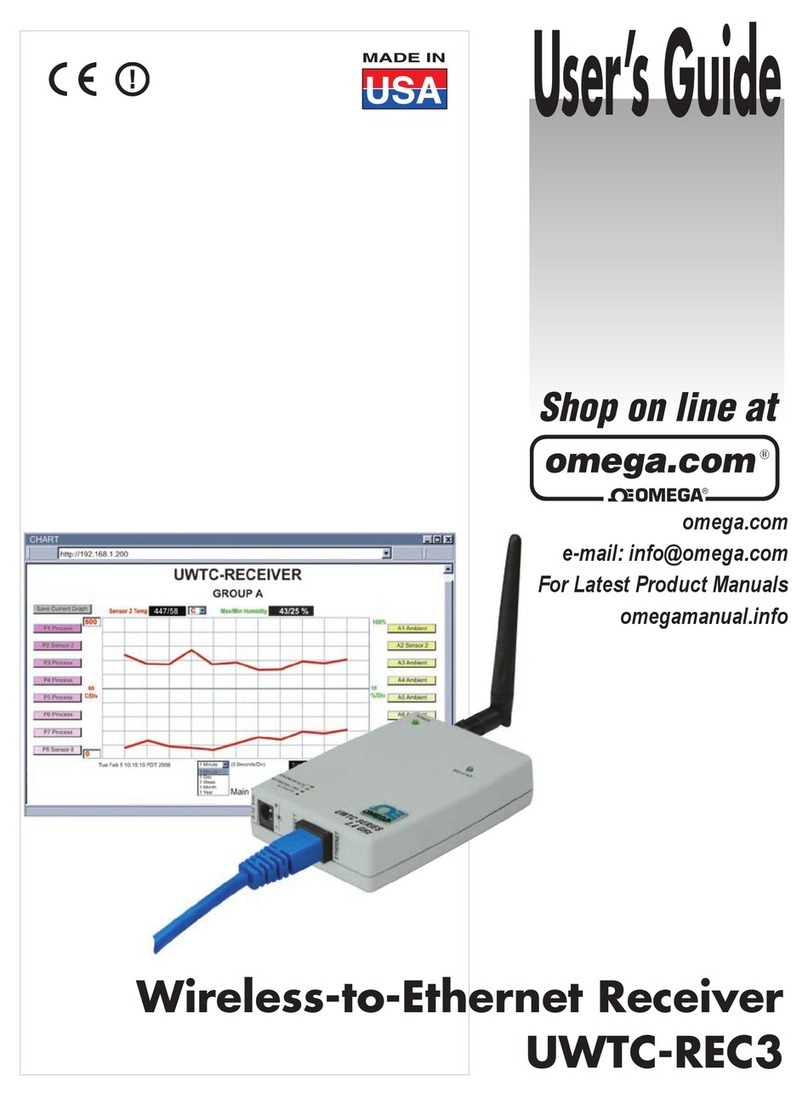 Omega UWTC-REC3 User manual
