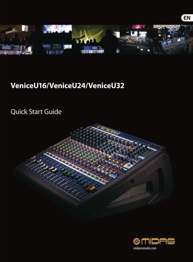 Midas VeniceU16 User manual