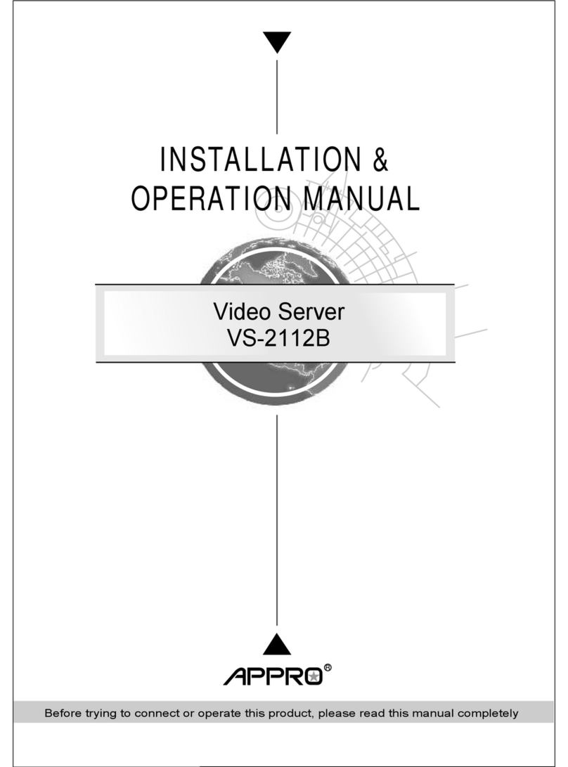 Appro VS-2112B Installation & operation manual