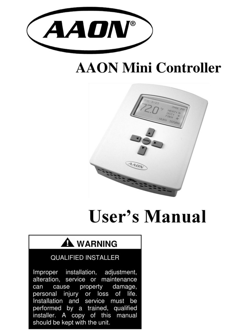 AAON Mini Controller user manual