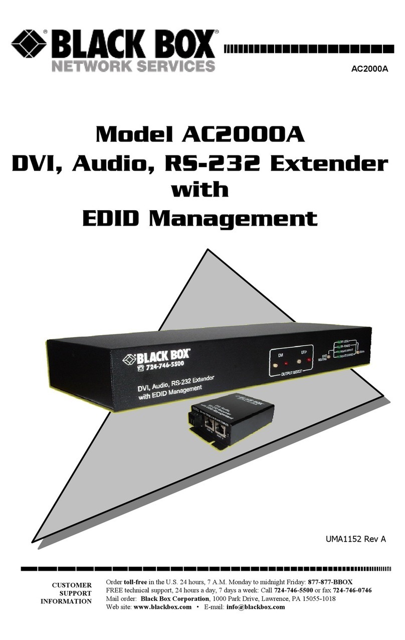 Black Box AC2000A User manual Black Box AC2000A User manual