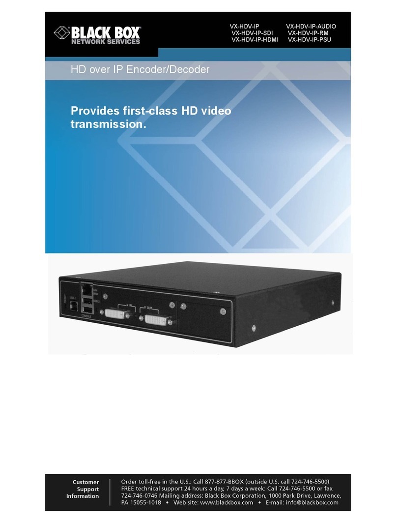 Black Box VX-HDV-IP User manual Black Box VX-HDV-IP User manual