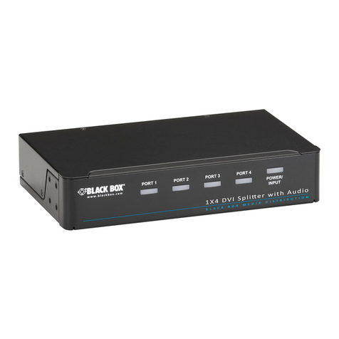 Black Box AVSP-DVI1X2 User manual