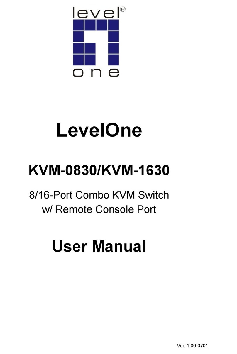 LevelOne KVM-0830 User manual LevelOne KVM-0830 User manual
