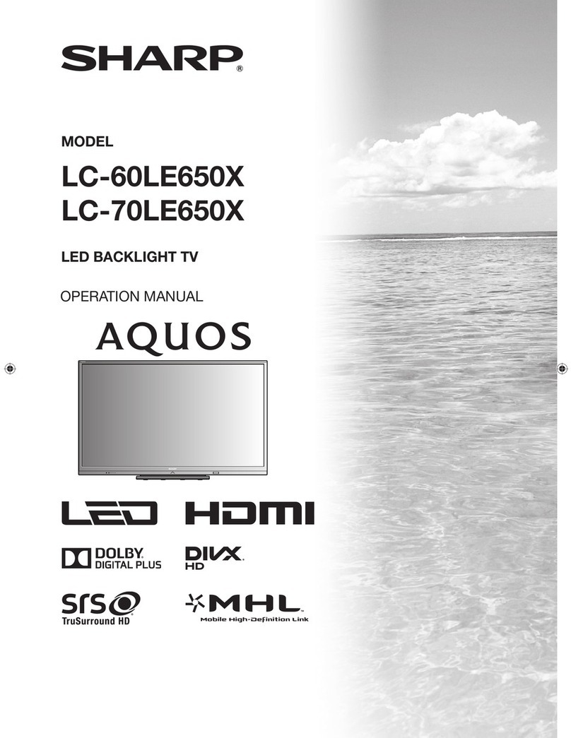 Sharp Aquos LC-60LE650X User manual