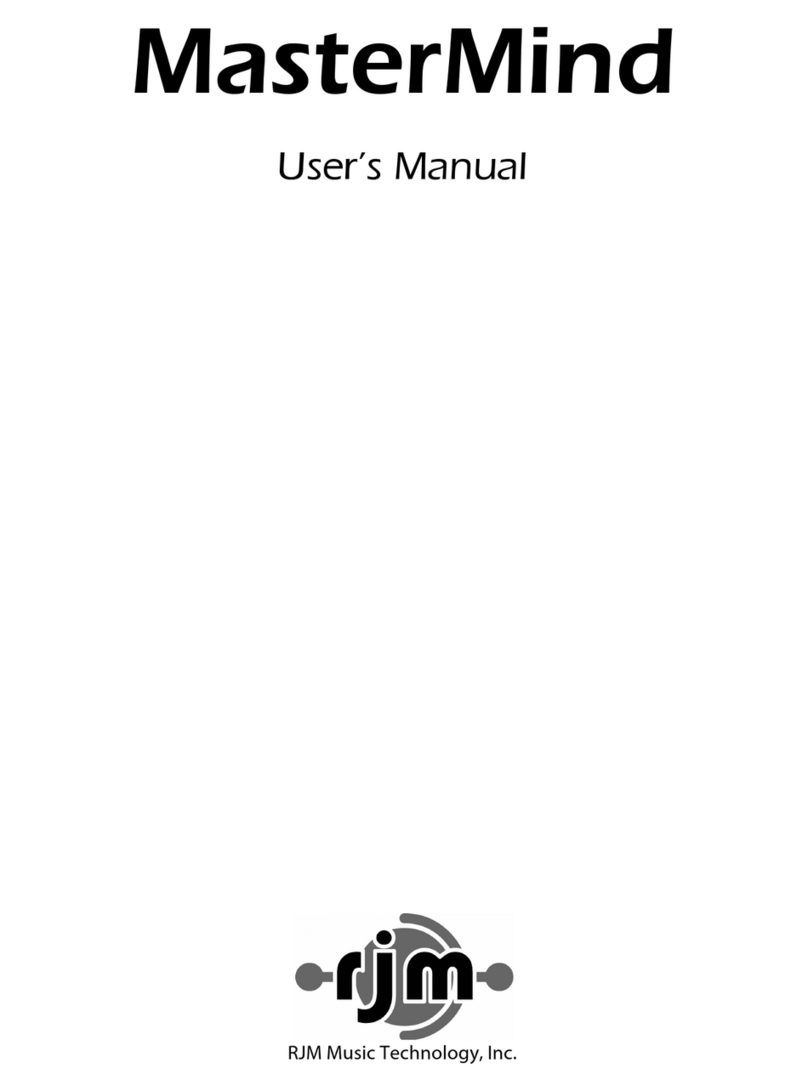 RJM MasterMind user manual