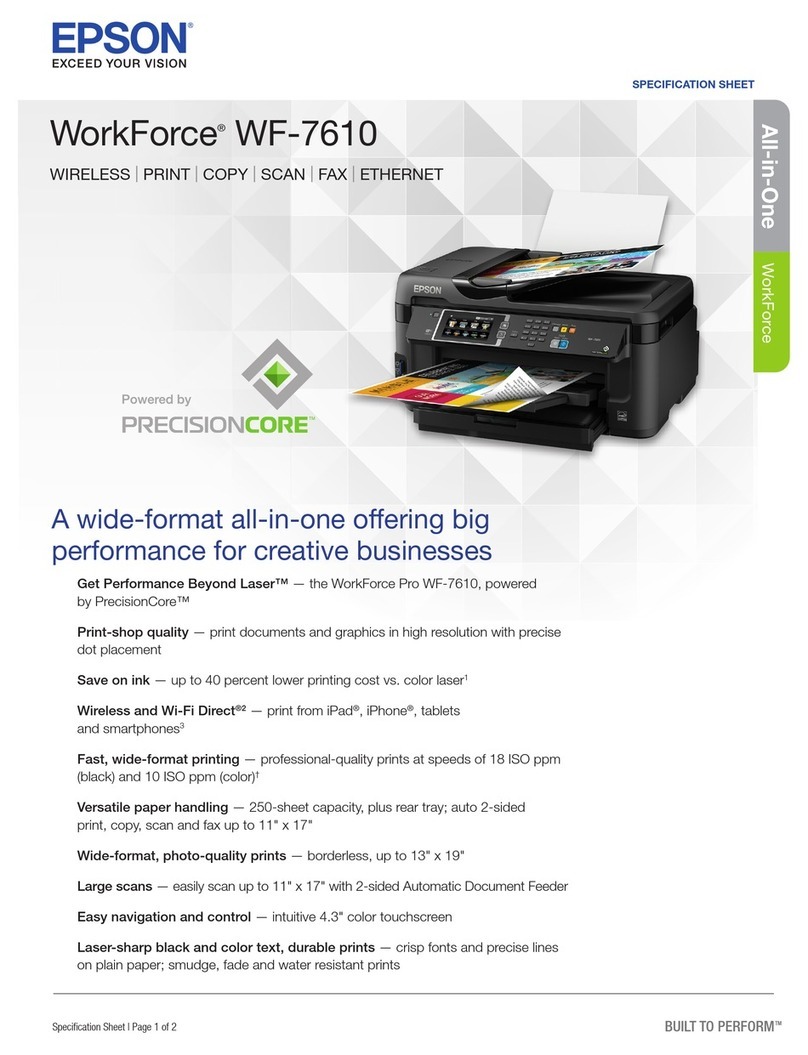 Epson WorkForce WF-7610 User manual