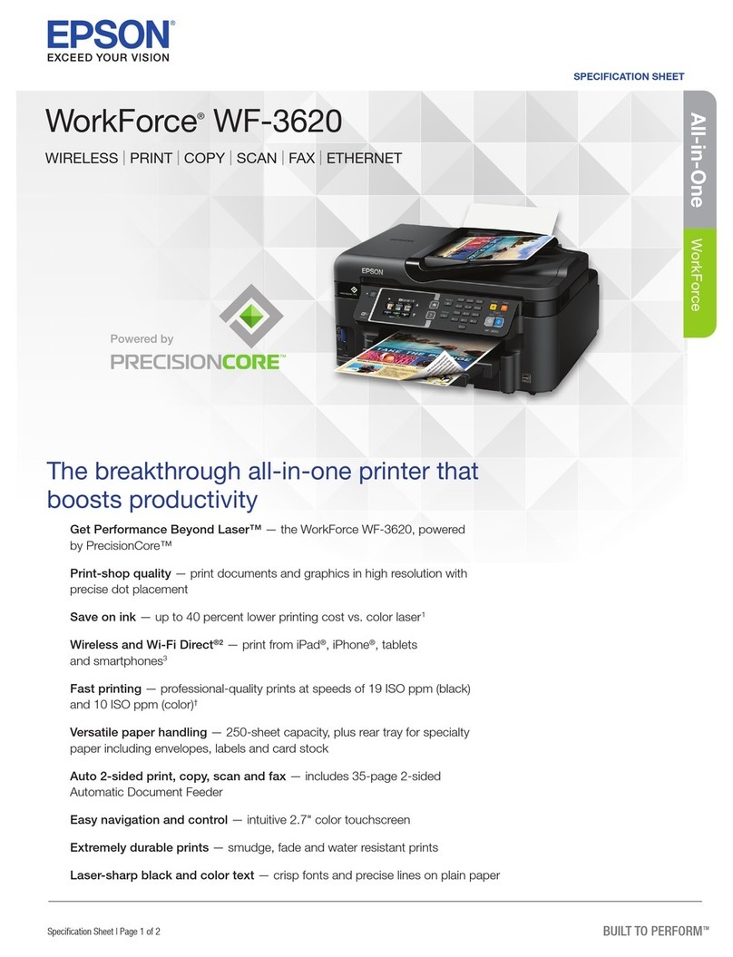 Epson WorkForce WF-3620 User manual