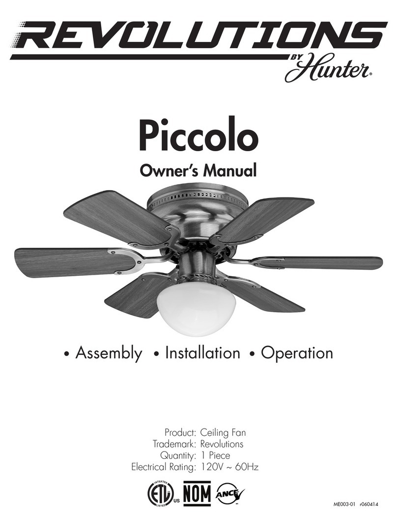 Hunter Piccolo User manual