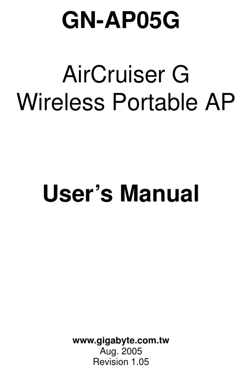 Gigabyte AirCruiser G GN-AP05G User manual