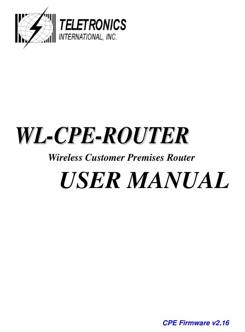 Teletronics International WL-CPE-ROUTER user manual