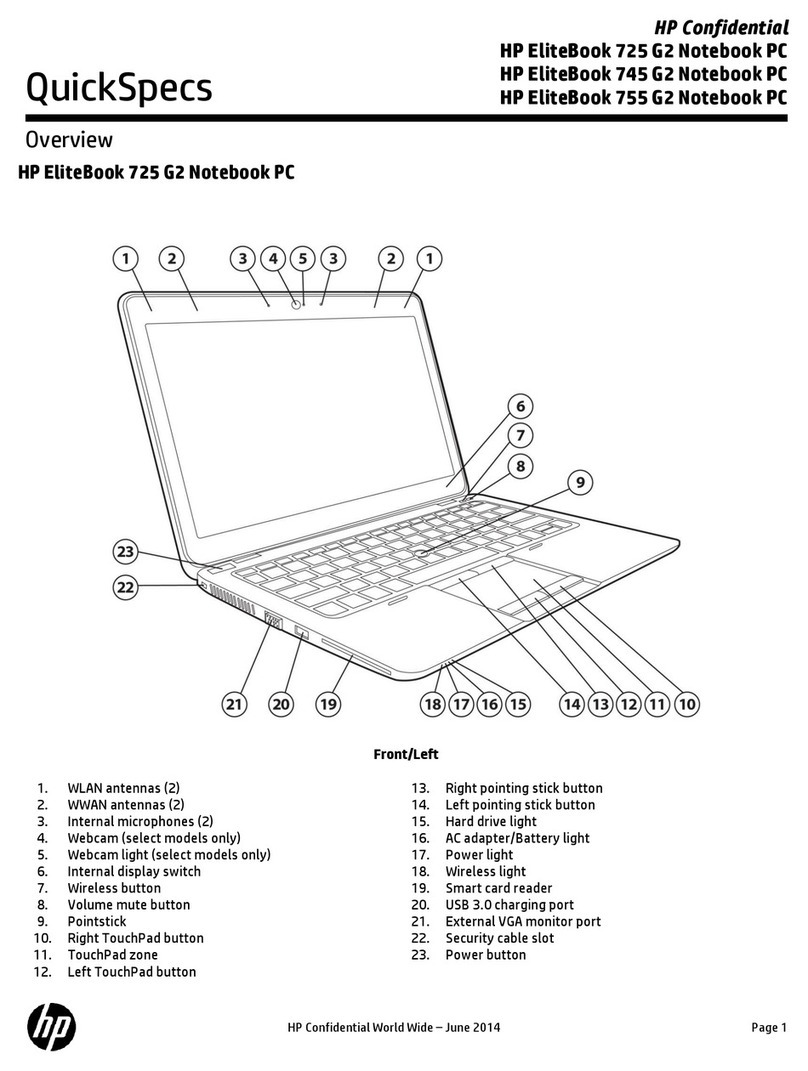 HP EliteBook 725 G2 User instructions HP EliteBook 725 G2 User instructions