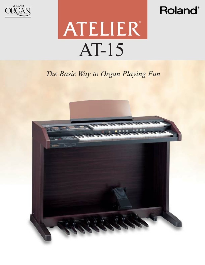 Roland AT15 Music Atelier User manual