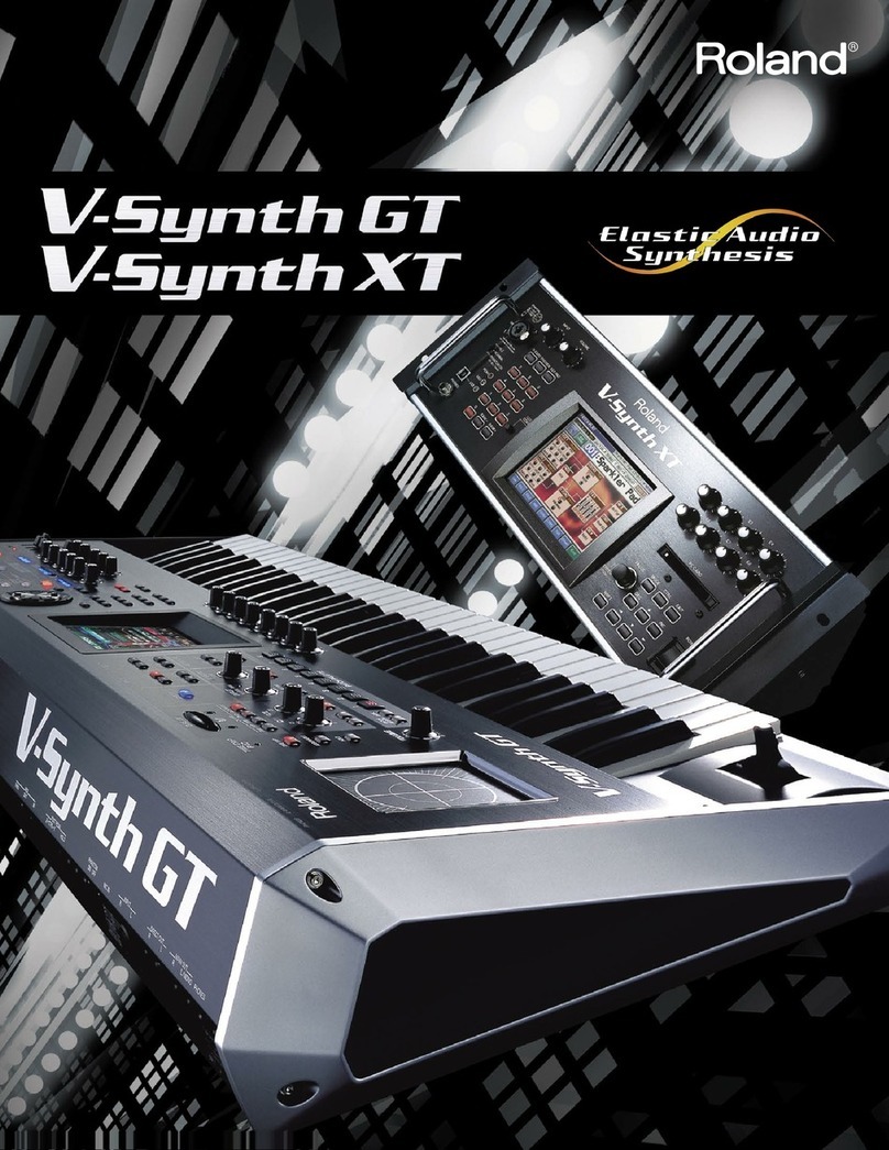 Roland V-Synth GT User manual