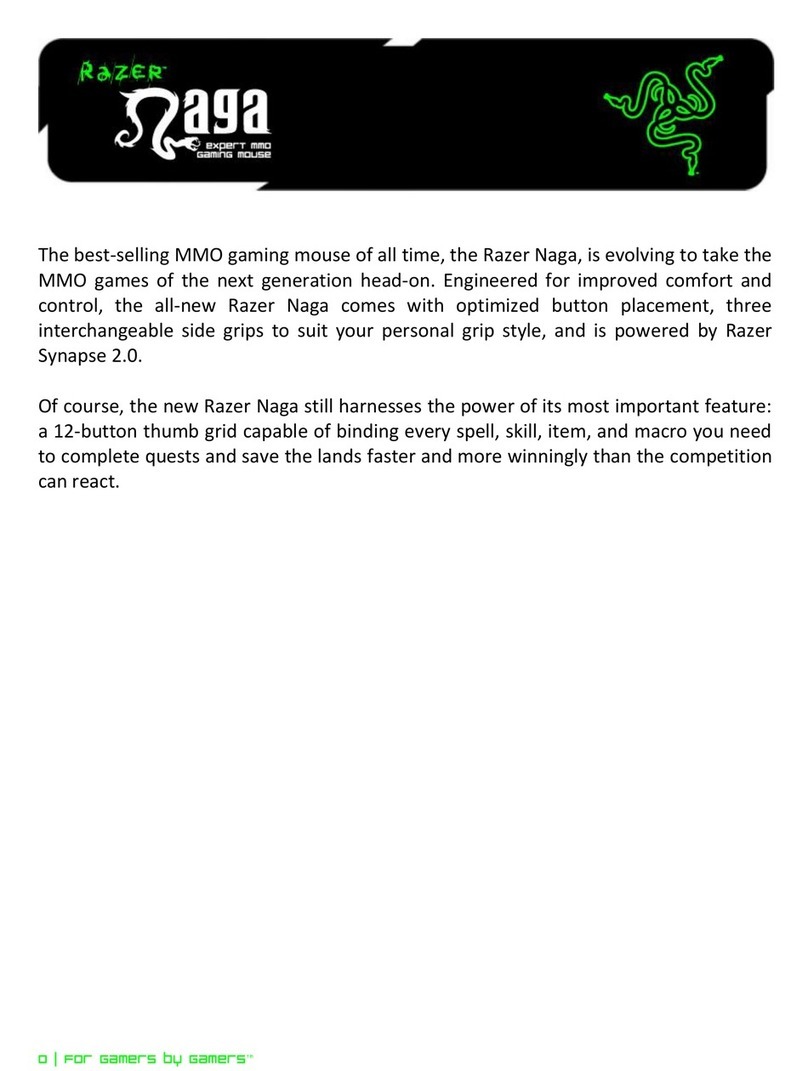 Razer Naga quick start guide