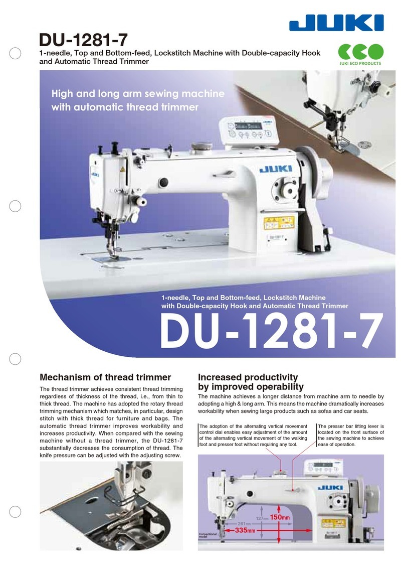 JUKI DU-1281-7 User manual JUKI DU-1281-7 User manual