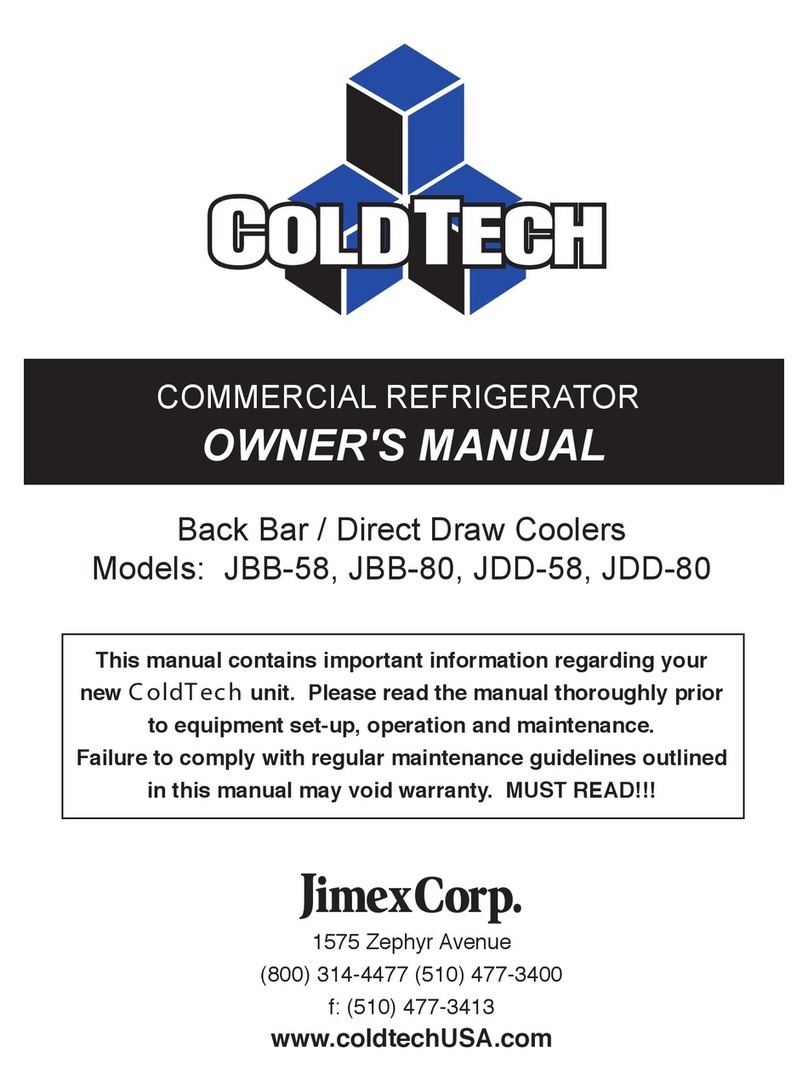 ColdTech JBB-58 User manual