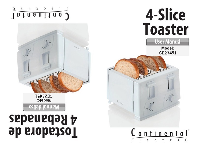 Continental Refrigerator CE23451 user manual