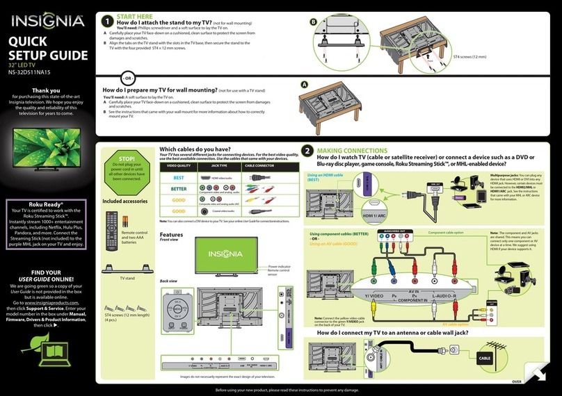 Insignia NS-32D511NA15 User manual