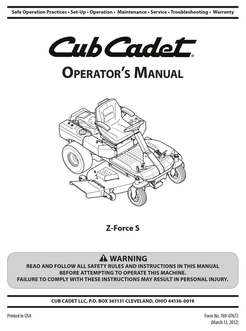 Cub Cadet Z-Force S User manual
